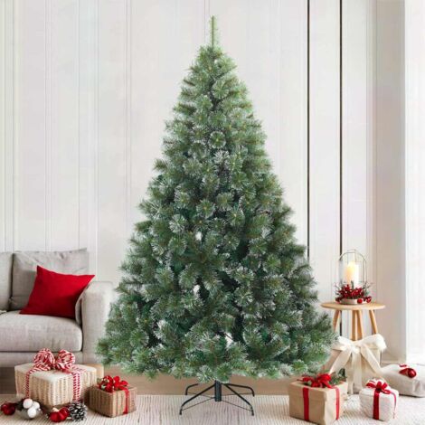 vidaXL Albero di Natale Artificiale Snodato Foderato di Neve Bianco