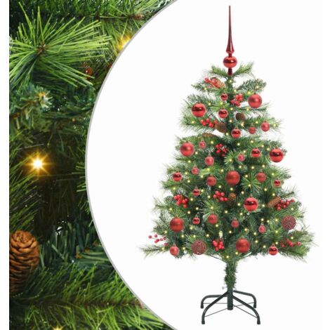 vidaXL Albero di Natale artificiale Verde 150 cm PVC e Metallo