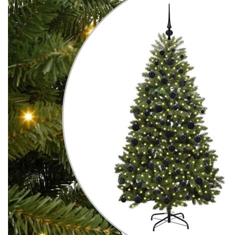 vidaXL Albero di Natale artificiale Verde 180 cm PVC e Metallo