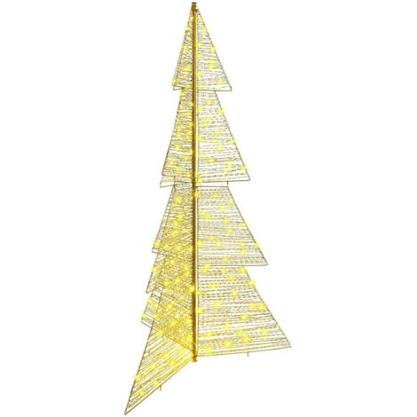 vidaXL Albero di Natale con 240 LED Bianco caldo 180 cm PET