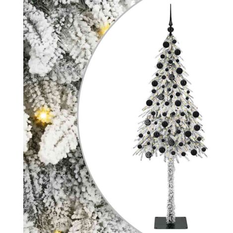 vidaXL Albero di Natale con 300 LED Bianco 210 cm PE e Acciaio