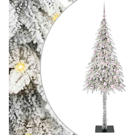 vidaXL Albero di Natale con 300 LED Bianco 210 cm PE e Acciaio