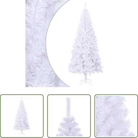 vidaXL Albero di Natale con 910 rami -  Albero Natale Artificiale con Supporto Acciaio 210 cm 910 Rami