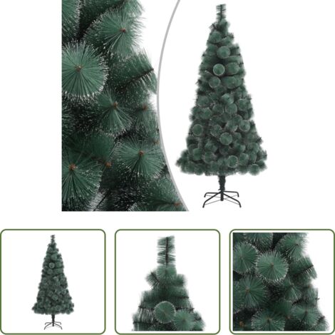 vidaXL Albero di Natale con supporto -  Albero di Natale Artificiale con Supporto Verde 120 cm PET