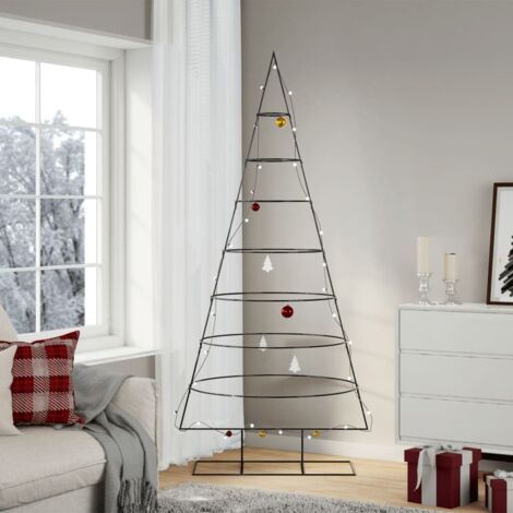 vidaXL  Albero di Natale in metallo  210 cm Acciaio Verniciato a Polvere