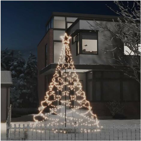 vidaXL Albero di Natale LED - Bianco Caldo - 3m