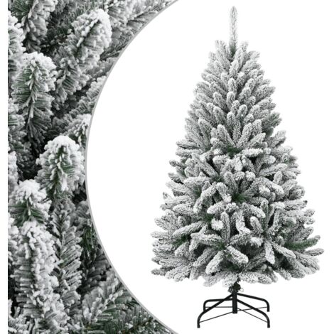 vidaXL Albero Natale Artificiale Incernierato con Neve Fioccata 150 cm