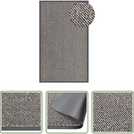 vidaXL Alfombra antideslizante -  Felpudo copetudo 90x150 cm marrón claro
