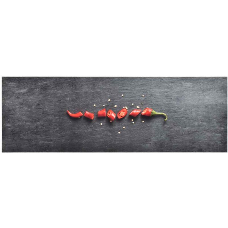 

Alfombra de cocina lavable Pepper 60x180 cm - Negro - Vidaxl