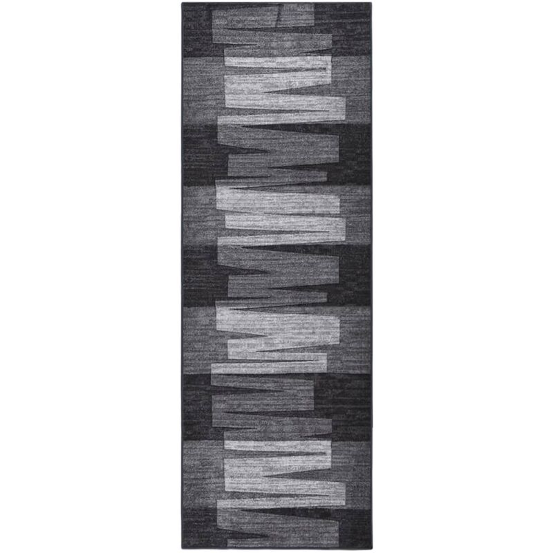 

Alfombra de pasillo antideslizante gris antracita 67x200 cm - Antracita - Vidaxl