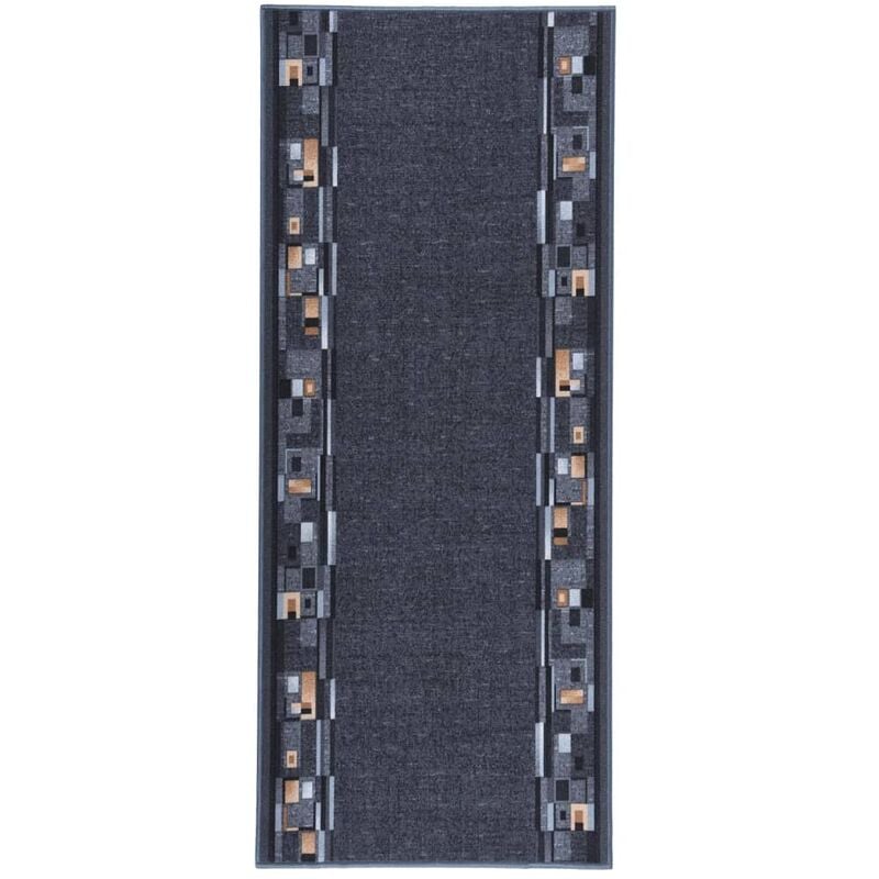 

vidaXL Alfombra de pasillo antideslizante gris antracita 80x200 cm - Antracita