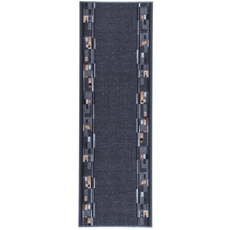 

Alfombra de pasillo antideslizante gris antracita 80x250 cm - Antracita - Vidaxl