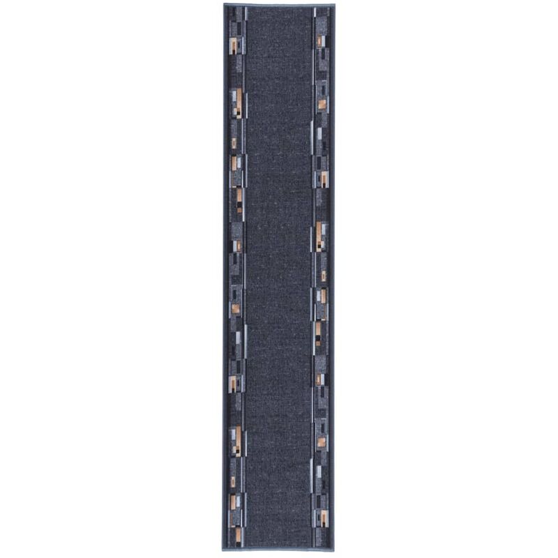 

vidaXL Alfombra de pasillo antideslizante gris antracita 80x400 cm - Antracita