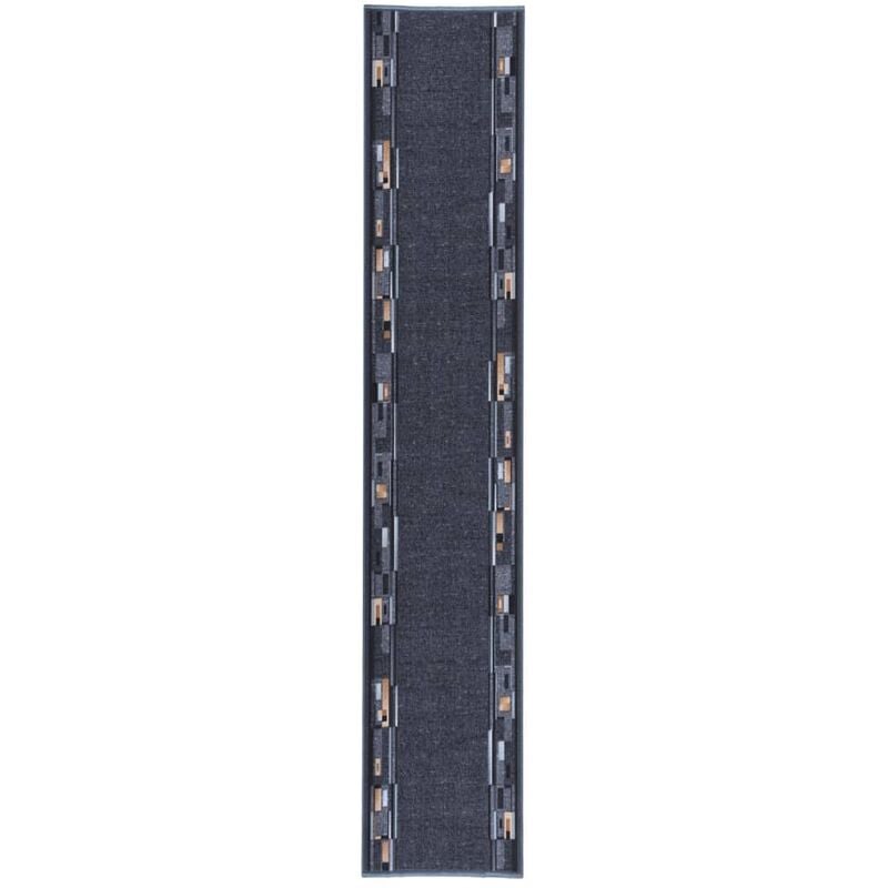 

vidaXL Alfombra de pasillo antideslizante gris antracita 80x450 cm - Antracita