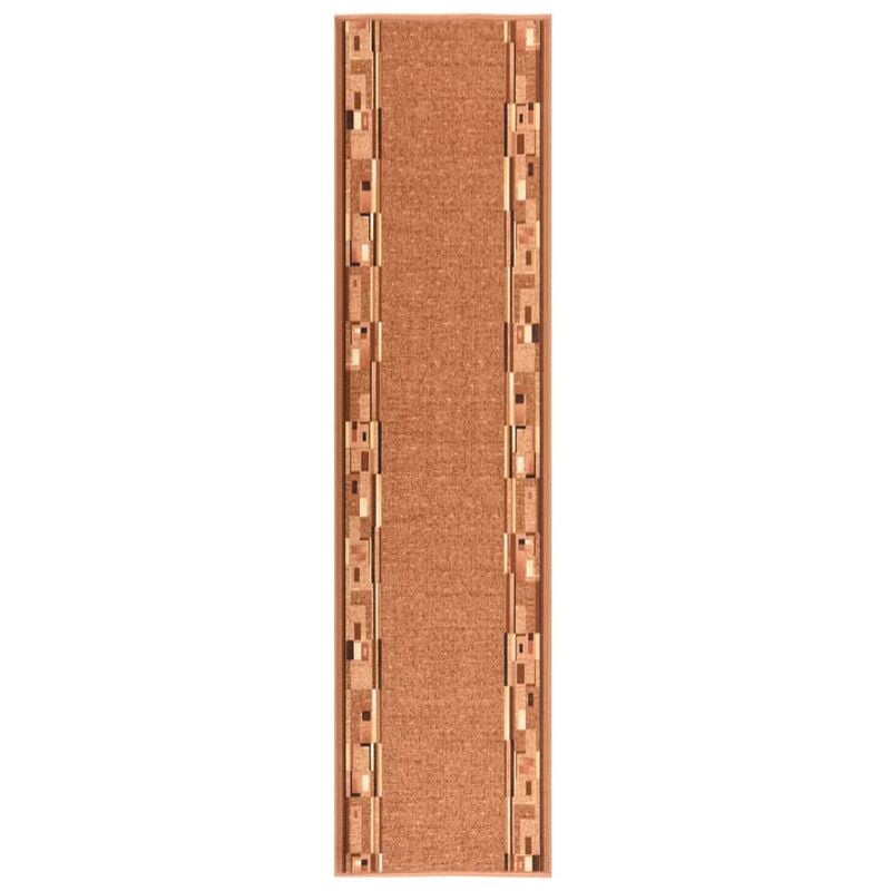 

vidaXL Alfombra de pasillo antideslizante marrón 67x300 cm - Marrón