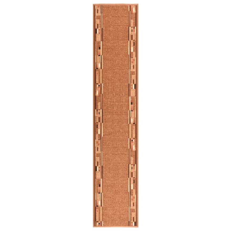 

vidaXL Alfombra de pasillo antideslizante marrón 67x350 cm - Marrón