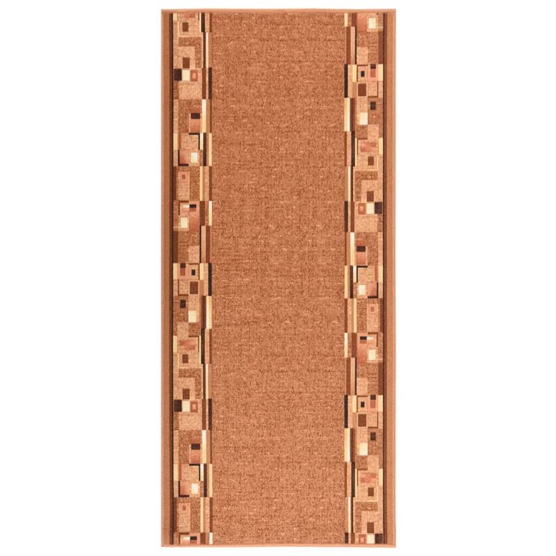 

vidaXL Alfombra de pasillo antideslizante marrón 80x200 cm - Marrón