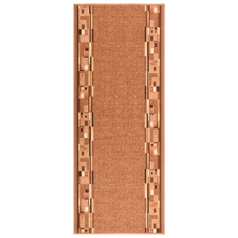 

vidaXL Alfombra de pasillo antideslizante marrón 80x450 cm - Marrón