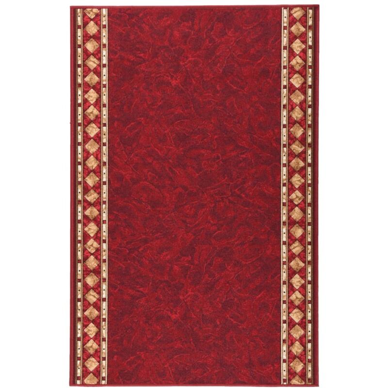 

Alfombra de pasillo antideslizante rojo 100x150 cm - Rojo - Vidaxl