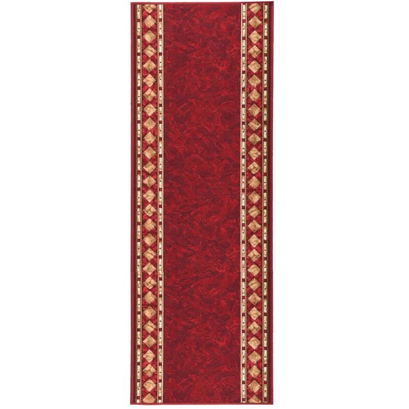 

Alfombra de pasillo antideslizante rojo 67x200 cm - Rojo - Vidaxl