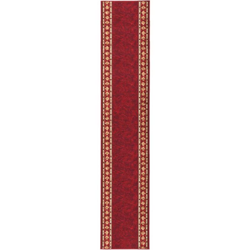 

vidaXL Alfombra de pasillo antideslizante rojo 67x450 cm - Rojo