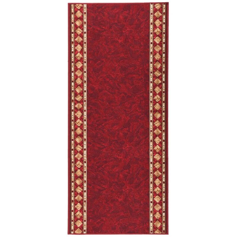 

vidaXL Alfombra de pasillo antideslizante rojo 80x200 cm - Rojo