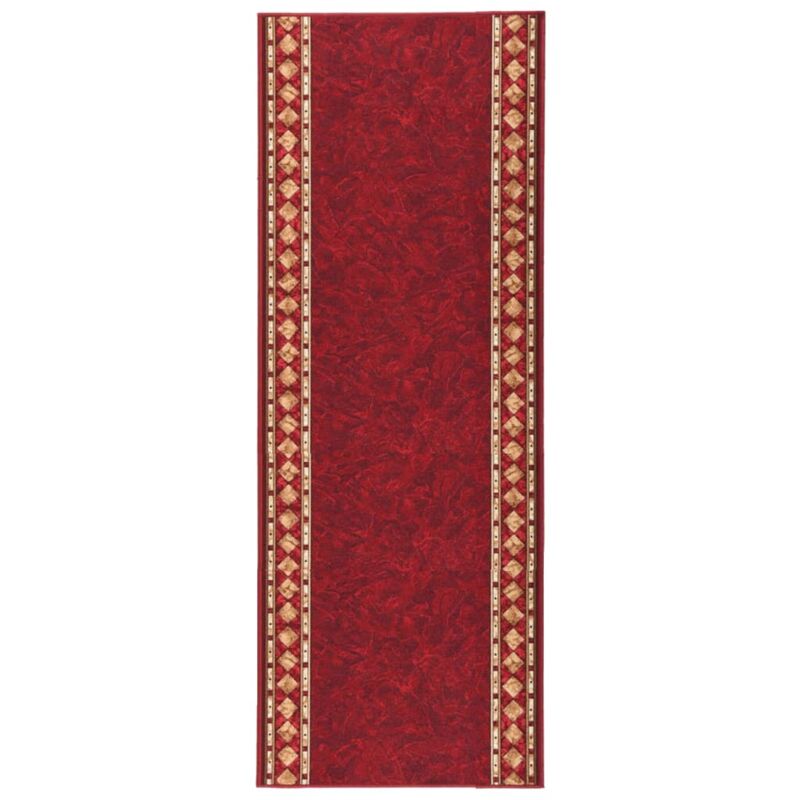 

Alfombra de pasillo antideslizante rojo 80x250 cm - Rojo - Vidaxl