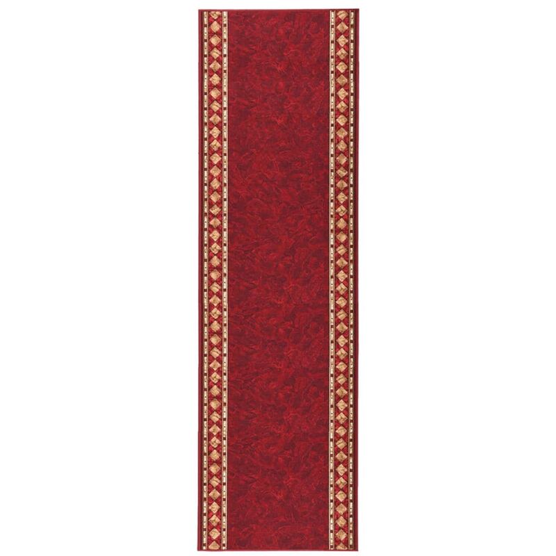 

Alfombra de pasillo antideslizante rojo 80x350 cm - Rojo - Vidaxl