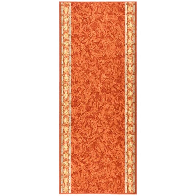 

vidaXL Alfombra de pasillo antideslizante terracota 80x200 cm - Marrón