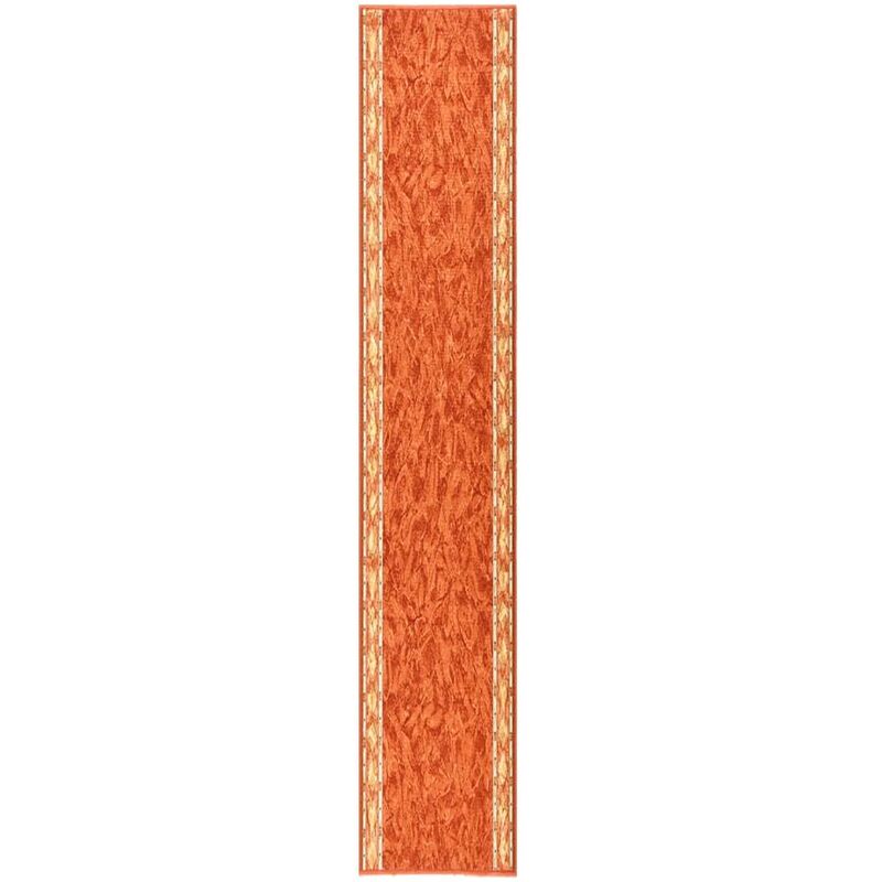 

vidaXL Alfombra de pasillo antideslizante terracota 80x450 cm - Marrón