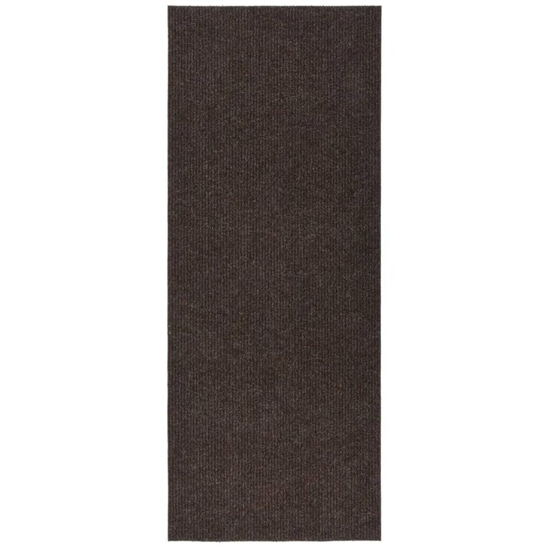 

vidaXL Alfombra de pasillo atrapa suciedad 100x250 cm marrón - Marrón