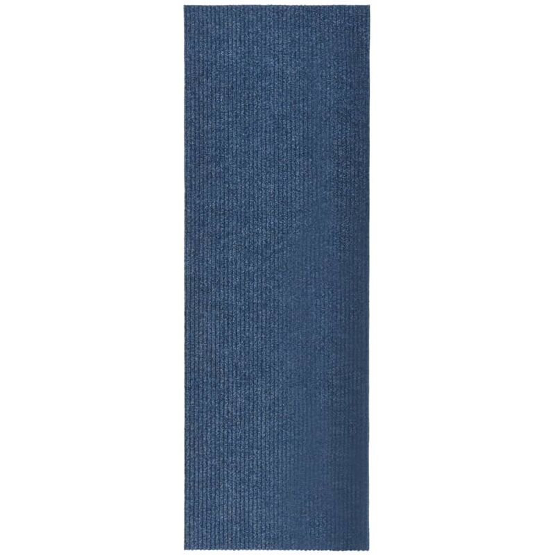 

vidaXL Alfombra de pasillo atrapa suciedad 100x300 cm azul - Azul