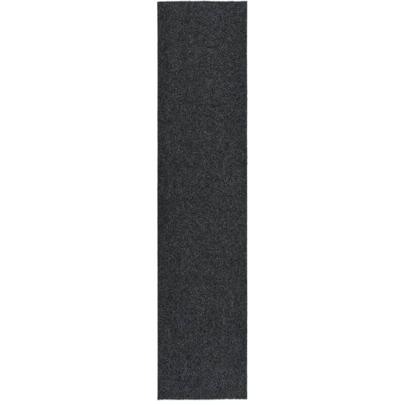 

vidaXL Alfombra de pasillo atrapa suciedad 100x450 cm gris antracita - Antracita