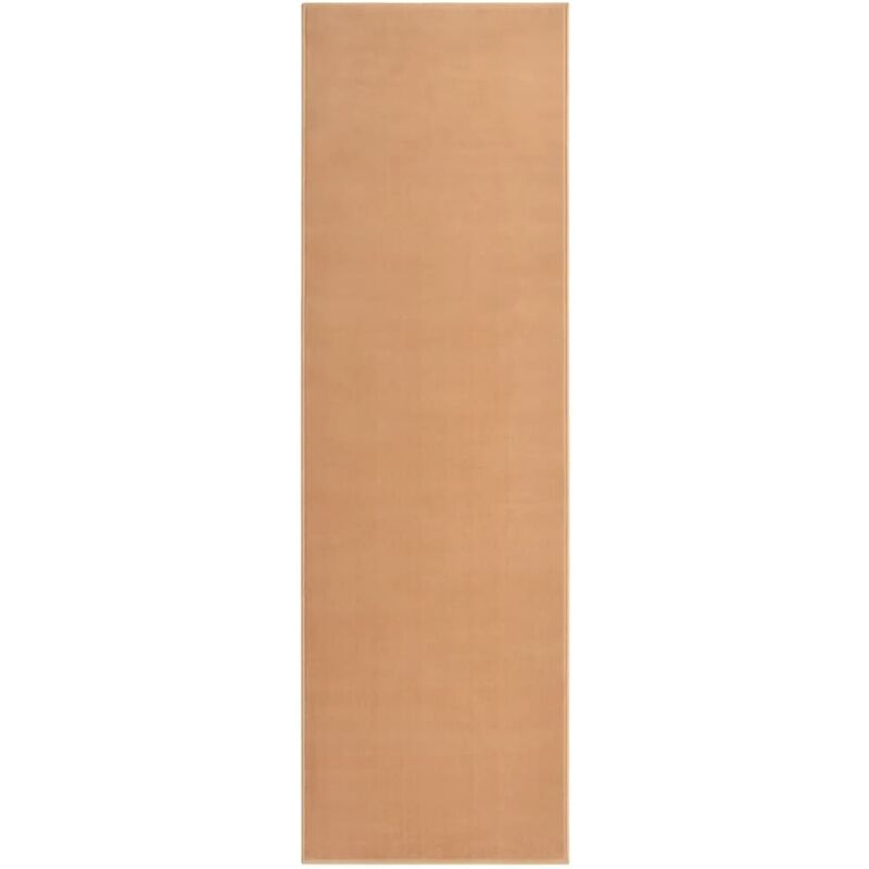 

vidaXL Alfombra de pasillo BCF beige 100x350 cm - Beige