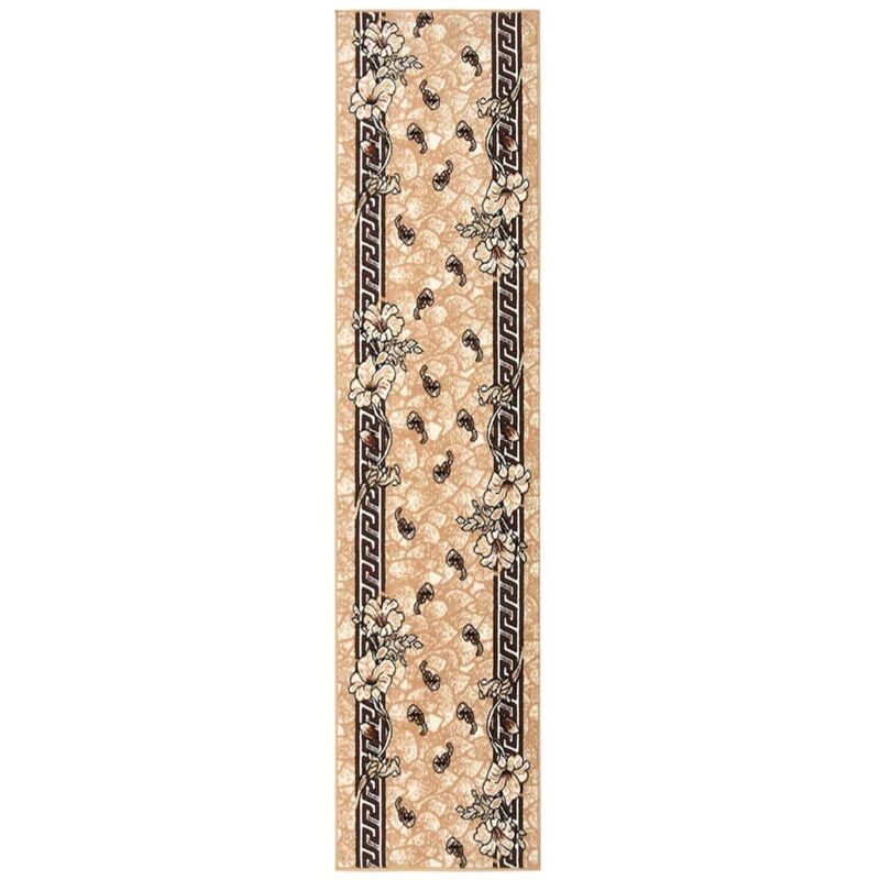 

vidaXL Alfombra de pasillo BCF beige 100x450 cm - Beige
