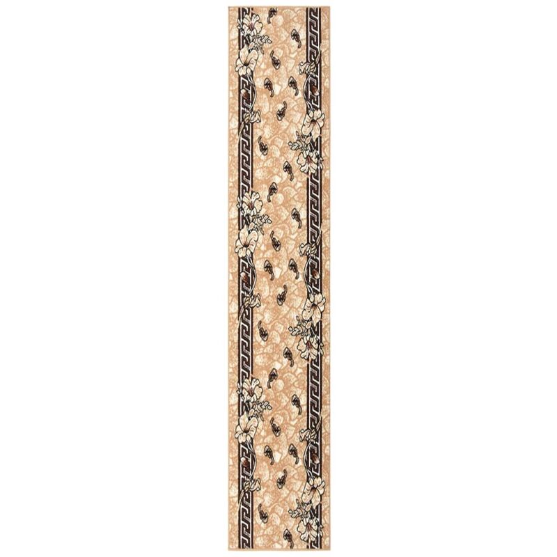 

vidaXL Alfombra de pasillo BCF beige 60x450 cm - Beige