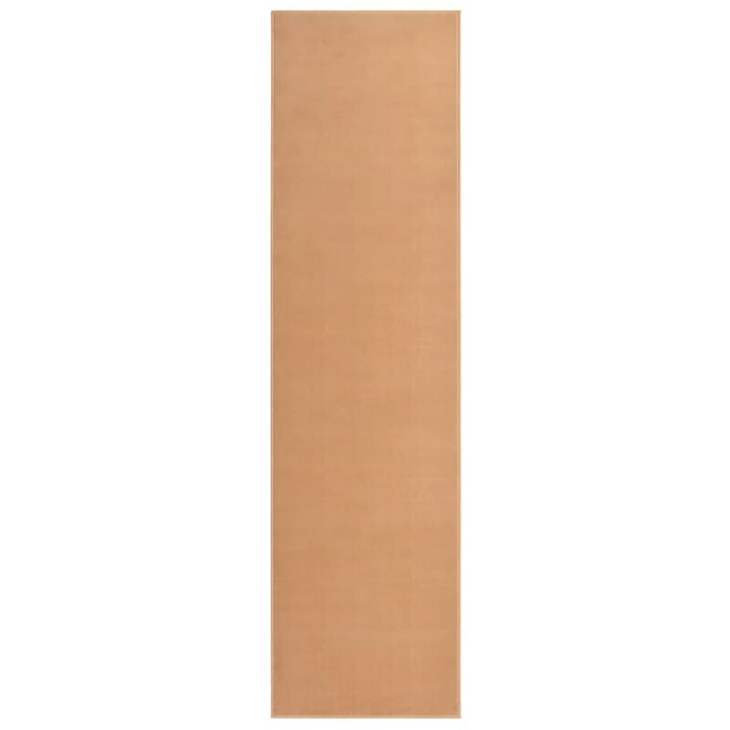 

vidaXL Alfombra de pasillo BCF beige 80x350 cm - Beige