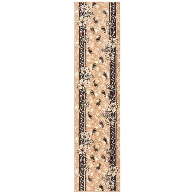 

vidaXL Alfombra de pasillo BCF beige 80x400 cm - Beige