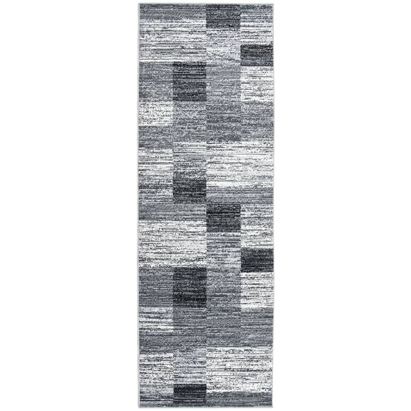 

vidaXL Alfombra de pasillo BCF gris 100x300 cm - Gris