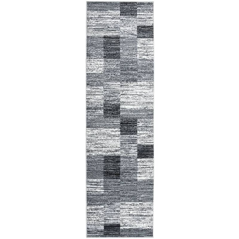 

vidaXL Alfombra de pasillo BCF gris 100x350 cm - Gris