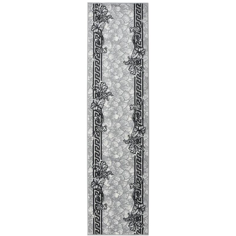 

vidaXL Alfombra de pasillo BCF gris 100x400 cm - Gris