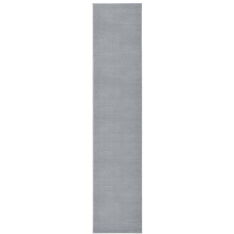 

vidaXL Alfombra de pasillo BCF gris 100x500 cm - Gris