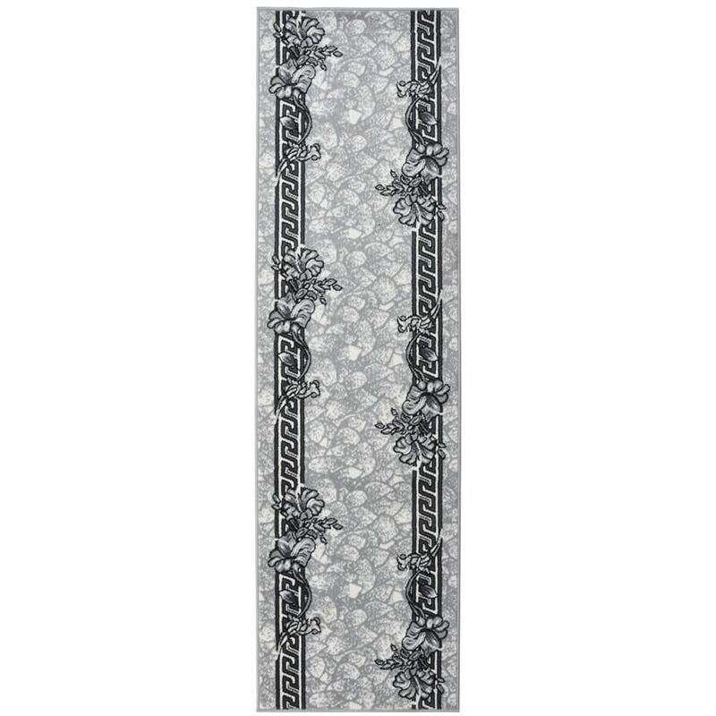 

vidaXL Alfombra de pasillo BCF gris 80x300 cm - Gris