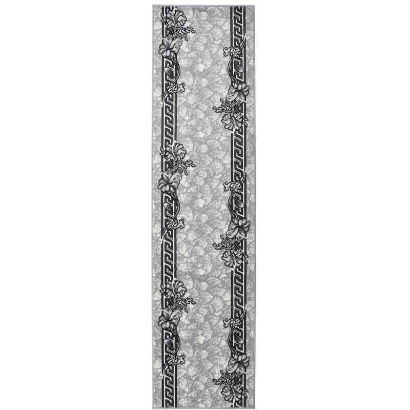 

vidaXL Alfombra de pasillo BCF gris 80x350 cm - Gris