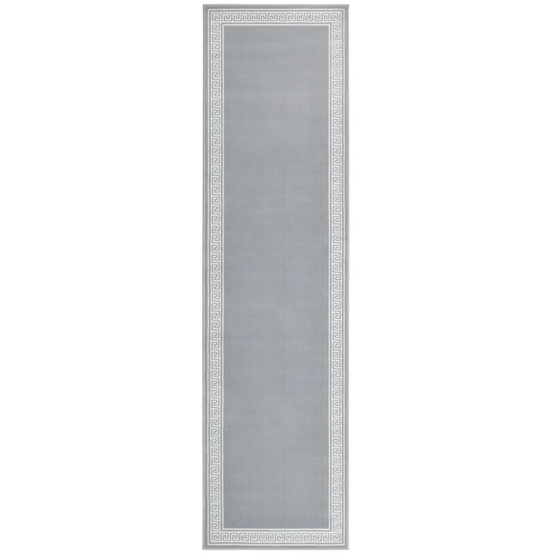 

Alfombra de pasillo BCF gris con estampado 100x400 cm - Gris - Vidaxl
