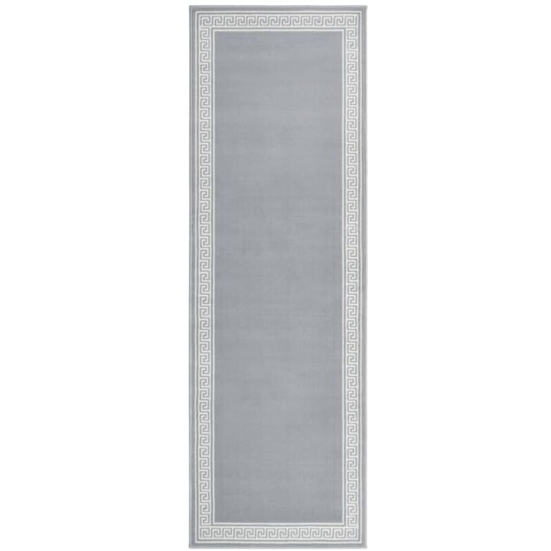 

Alfombra de pasillo BCF gris con estampado 80x250 cm - Gris - Vidaxl