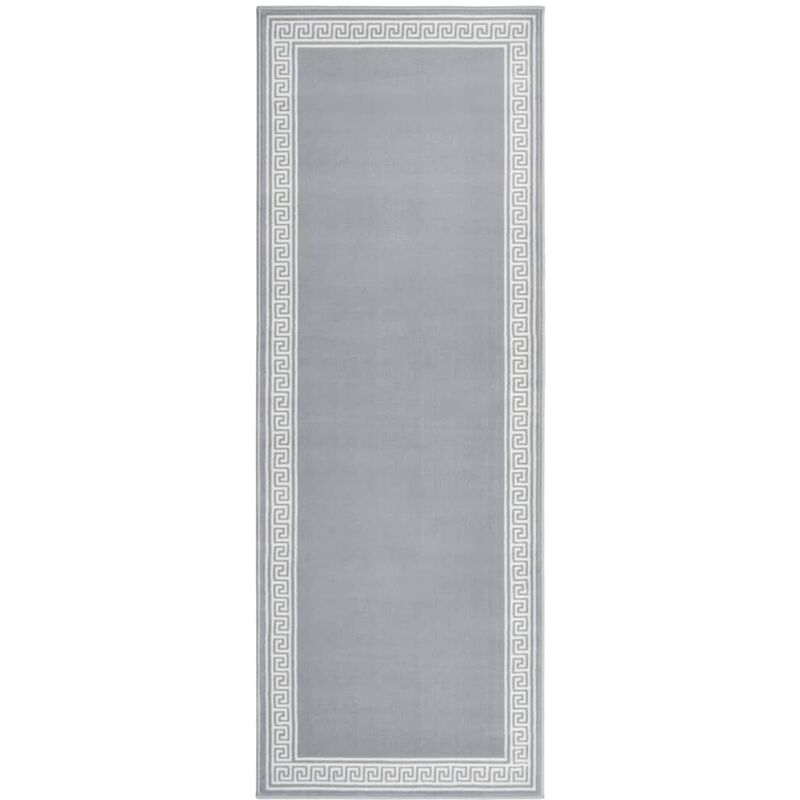 

Alfombra de pasillo BCF gris con motivo 60x150 cm - Gris - Vidaxl