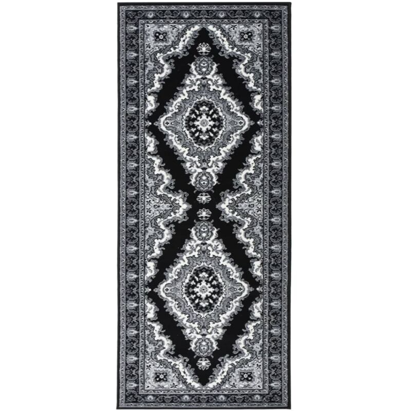 

vidaXL Alfombra de pasillo BCF negro 100x250 cm - Negro