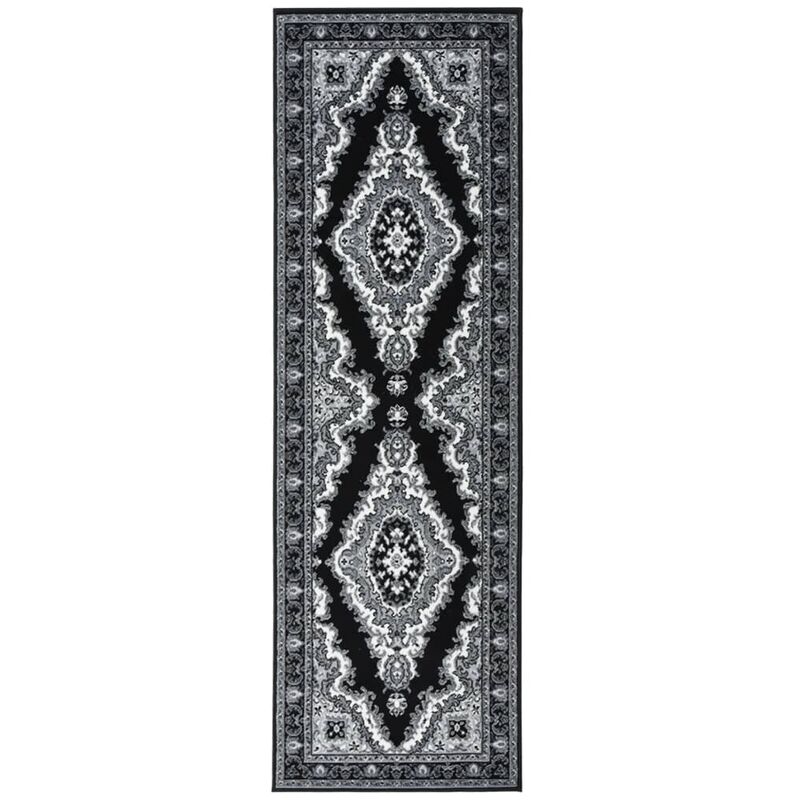 

Alfombra de pasillo BCF negro 60x200 cm - Negro - Vidaxl