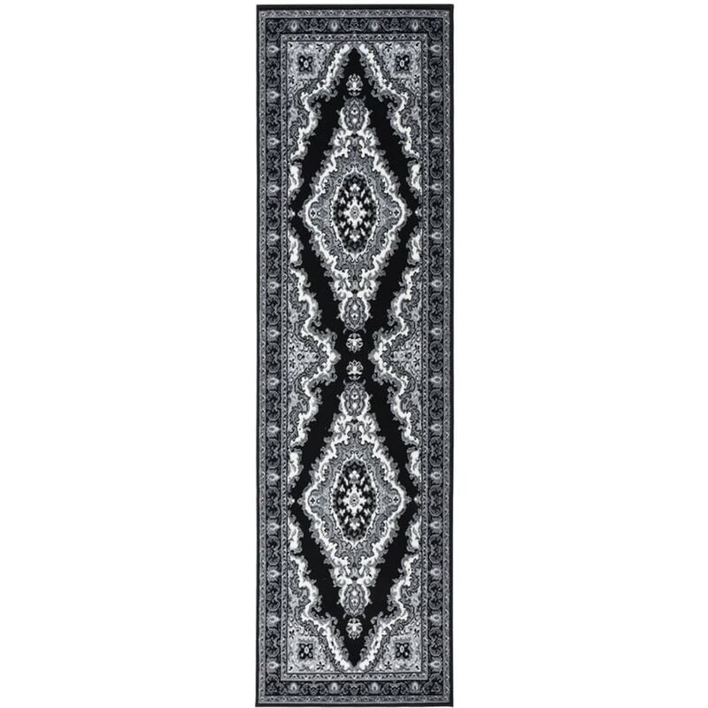 

vidaXL Alfombra de pasillo BCF negro 60x250 cm - Negro